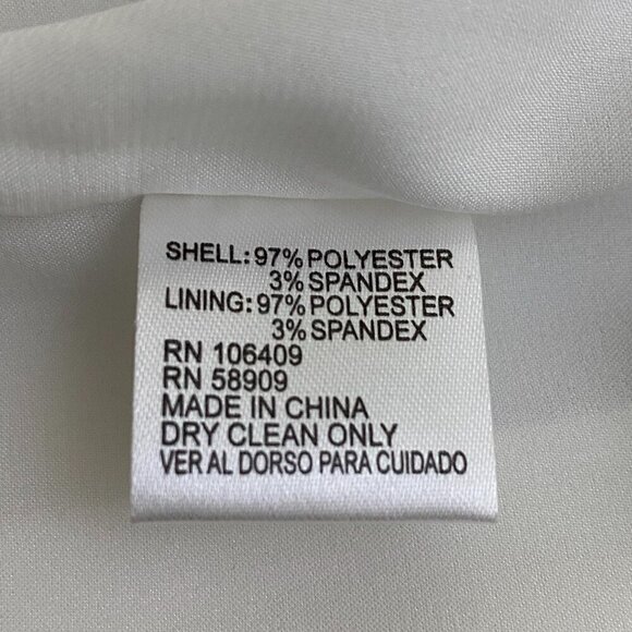 Cremieux NWT Sleeveless Sheath Dress, White Blue Embroidered Women's Size 6 - Picture 9 of 10